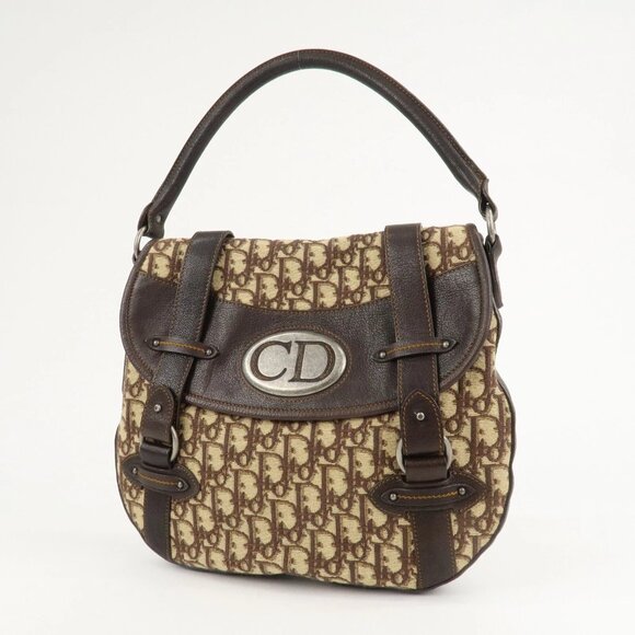 ❤️Authentic Christian Dior Trotter Canvas Leather Shoulder Bag❤️ - Picture 2 of 16